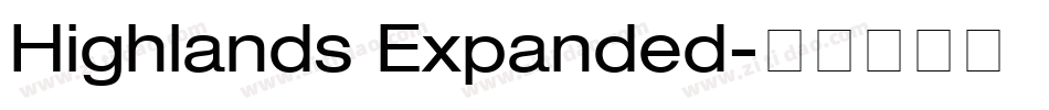 Highlands Expanded字体转换